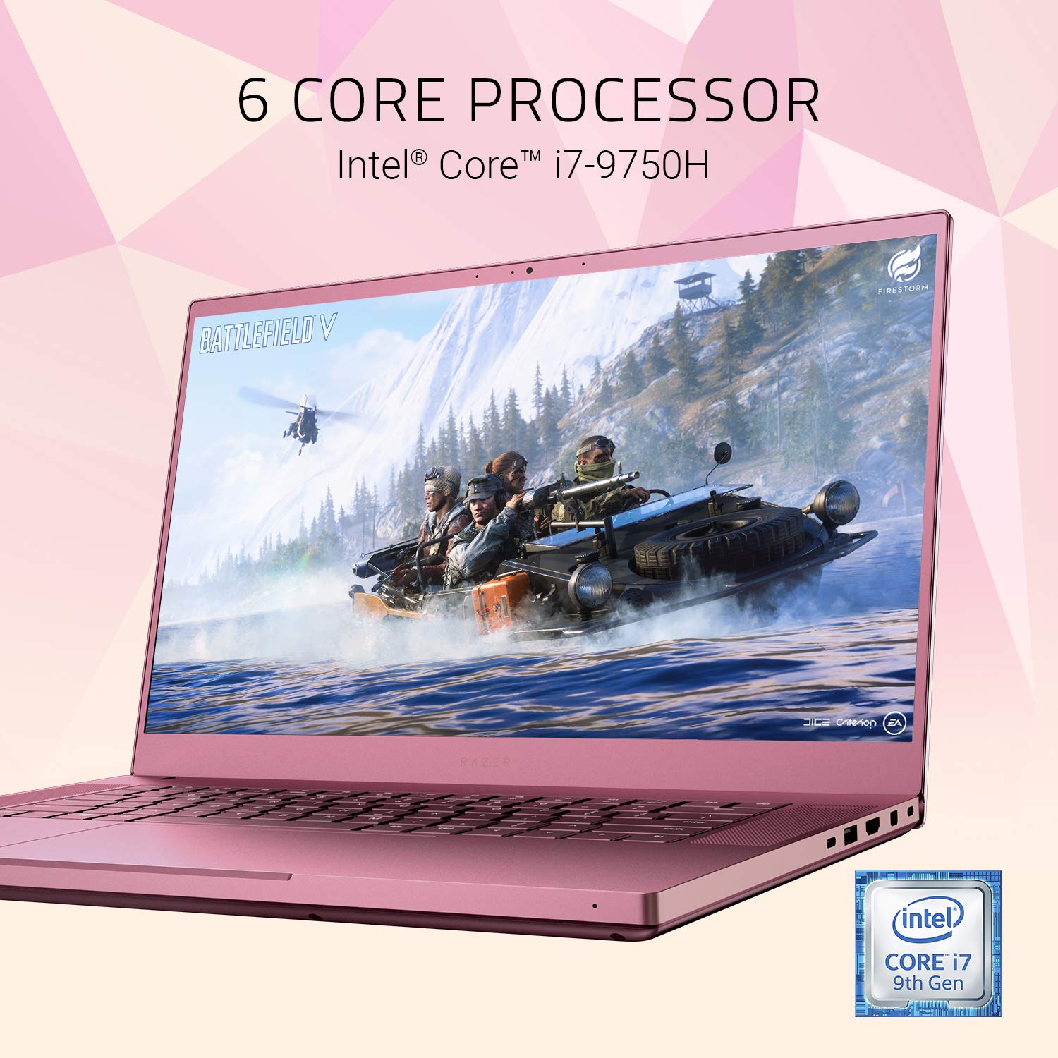 Razer Laptop para jogos Blade 15 2019: Intel Core i7-9750H 6 Core